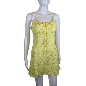 Yellow Floral Women's Sun Dress Size S